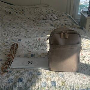 Higton & Company Mini Mae Diaper Bag (in Taupe color)